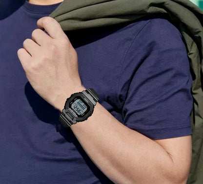 Digital Sport Watches – Fashionable Waterproof Black Military Wristwatch for Men, Electronic Hand Clock, Reloj Masculino