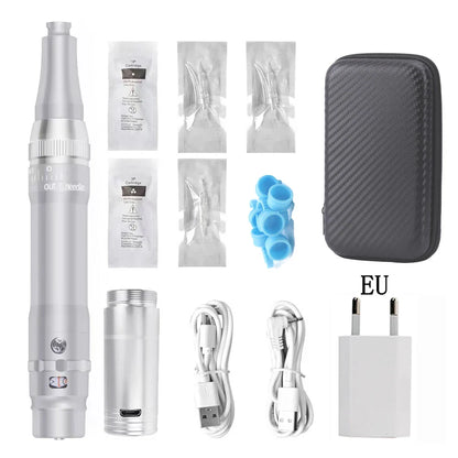 Professional Eyebrow Tattoo Machine — Wireless Micropigmentation & Microblading Pen with Battery