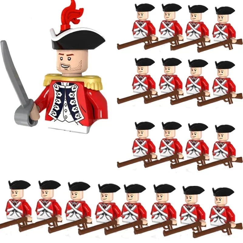 WW2 Mini Military Imperial Navy Soldier Building Blocks – Caribbean Pirates Figures Bricks Educational Toys for Boys, Christmas Gift