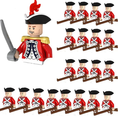 WW2 Mini Military Imperial Navy Soldier Building Blocks – Caribbean Pirates Figures Bricks Educational Toys for Boys, Christmas Gift