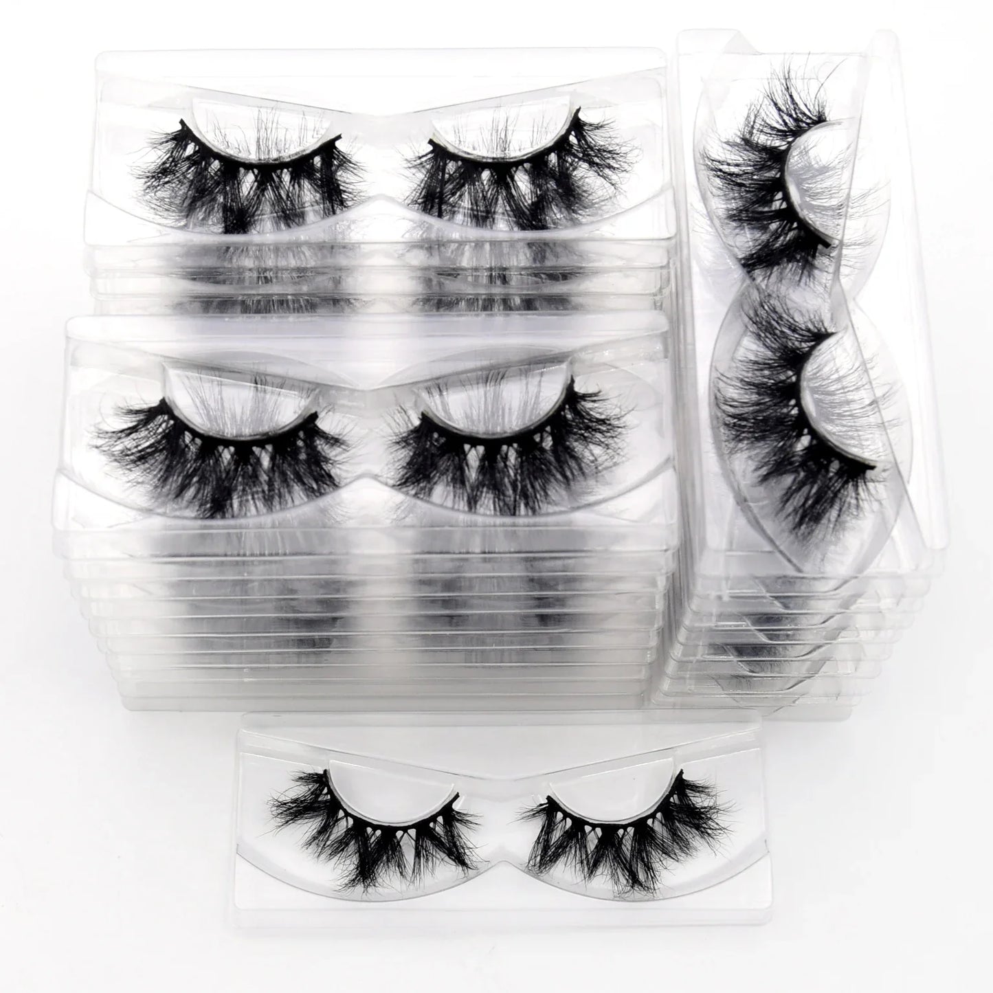 Visofree 3D Mink Eyelashes – 30/40/100 Pairs Handmade Full Strip Lashes with Tray, Cruelty-Free False Lashes for Makeup
