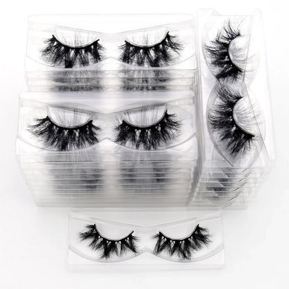 Visofree 3D Mink Eyelashes – 30/40/100 Pairs Handmade Full Strip Lashes with Tray, Cruelty-Free False Lashes for Makeup