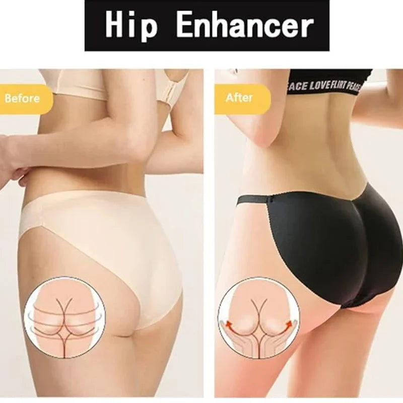Women’s Sexy Fake Butt Body Shaper – Plus Size Padded Panties, Buttocks Enhancer Hip Pads & Shapewear Faja