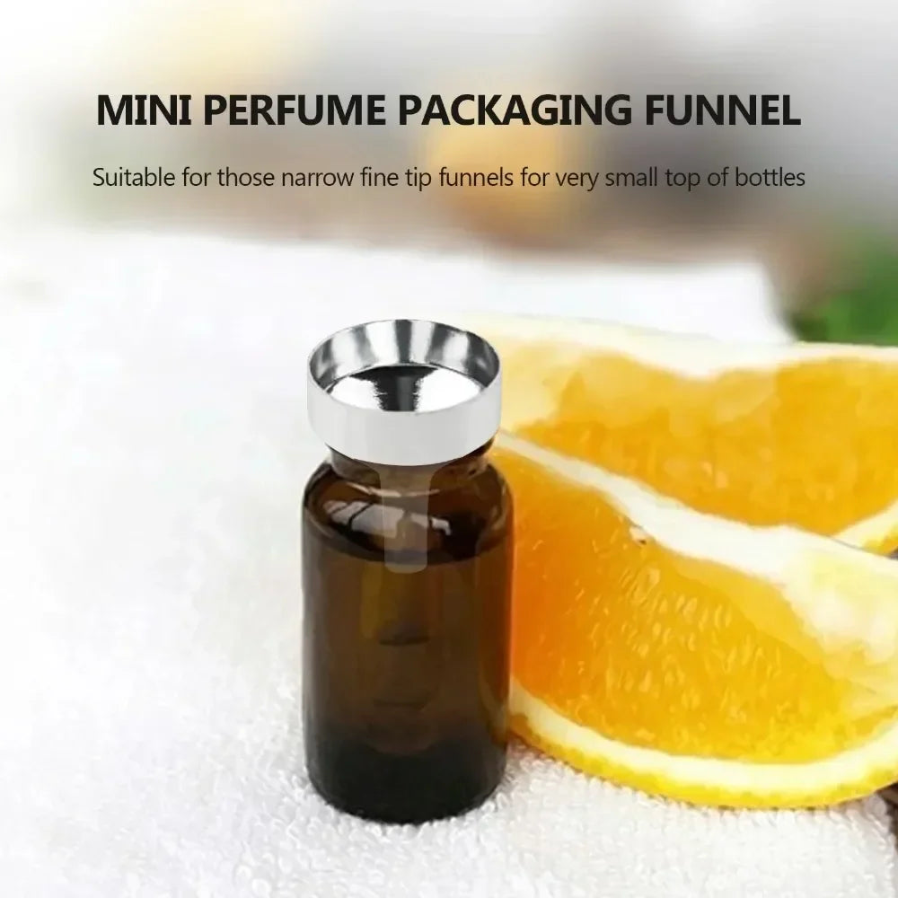 5Pcs Stainless Steel Mini Funnel Set - Kitchen Oil and Liquid Funnel with Detachable Filter, Wide Mouth for Canning Tools