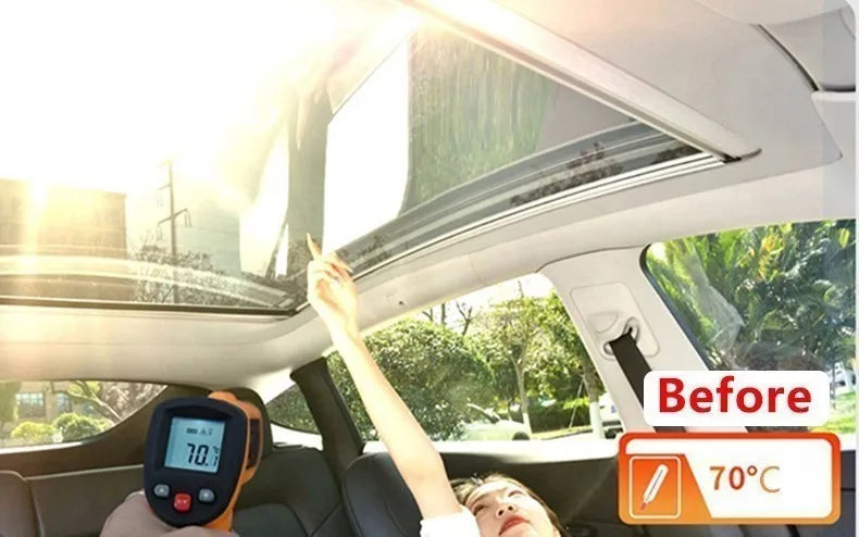 Magnetic Sunshade for Tesla Model Y 2022–2024 – Front & Rear Glass Roof Skylight Sunroof Accessory