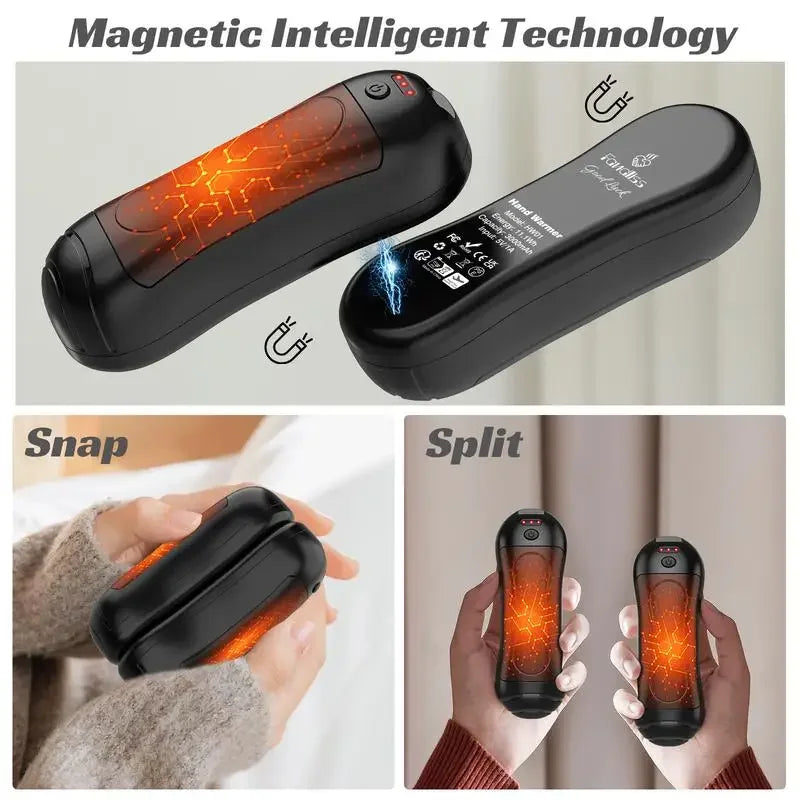 Xiaomi Magnetic Electric Hand Warmer – Portable Durable Heater with 3-Level Temperature Control