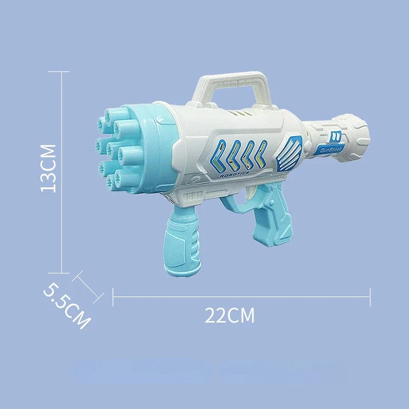 Kids Bubble Gun Toy - Automatic Soap Bubble Blower for Outdoor Play & Parties