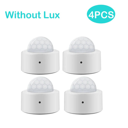 Tuya 2-in-1 ZigBee Mini PIR Motion Detector & Bright Lux Light - Passive Infrared Security Burglar Alarm Sensor