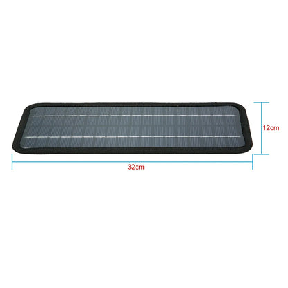 12V Solar Trickle Charger — Portable Waterproof Solar Battery Maintainer for Car