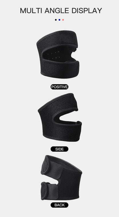Pressurized Knee Wrap Sleeve — Elastic Support Braces with Pad for Basketball, Tennis & Cycling