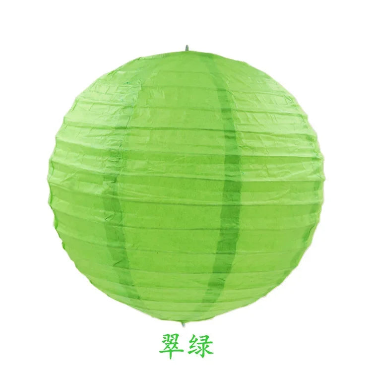 Round Paper Lanterns for Birthday Wedding Party Decor, DIY Hanging Lampion Balls, 4/6/8/10/12/14/16 Inch Craft Supplies