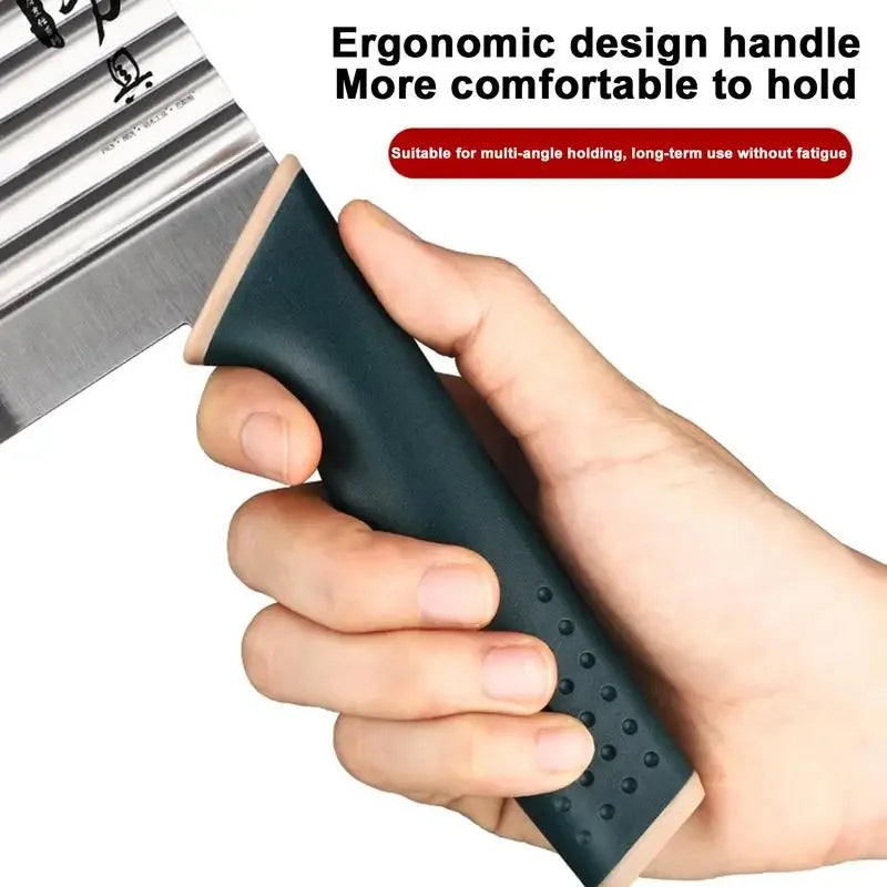 Women's Stainless Steel Kitchen Knife – Professional Chef Potato Chips Cutter for Barbecue and Cooking Utensils