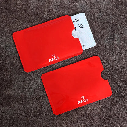 10PCS RFID Card Protector Sleeves - Anti Scan NFC Blocking Aluminum Foil Credit Card Holder