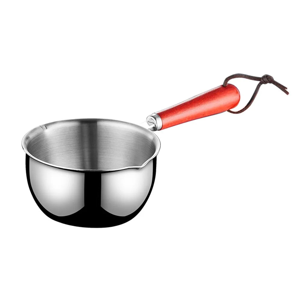 Stainless Steel Saucepan – Hot Oil & Milk Pan for Boiling, Melting & Kitchen Cooking