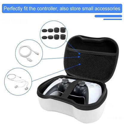 EVA Protective Case for PS5, PS4, PS3, Xbox Gamepad – Portable Travel Carry Bag for Xbox One Controller and Nintendo Switch Pro