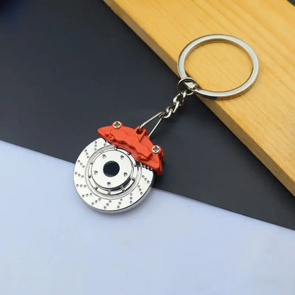 Creative Gear Head Keychain – Speed Gearbox & Turbo Hub Brake Disc Pendant for Car Keys, Shock Absorber Keyring
