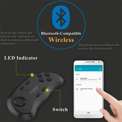 Original J60 4K Wireless VR Glasses – Stereo 3D Virtual Reality Headset for Smartphones Up to 6.7"