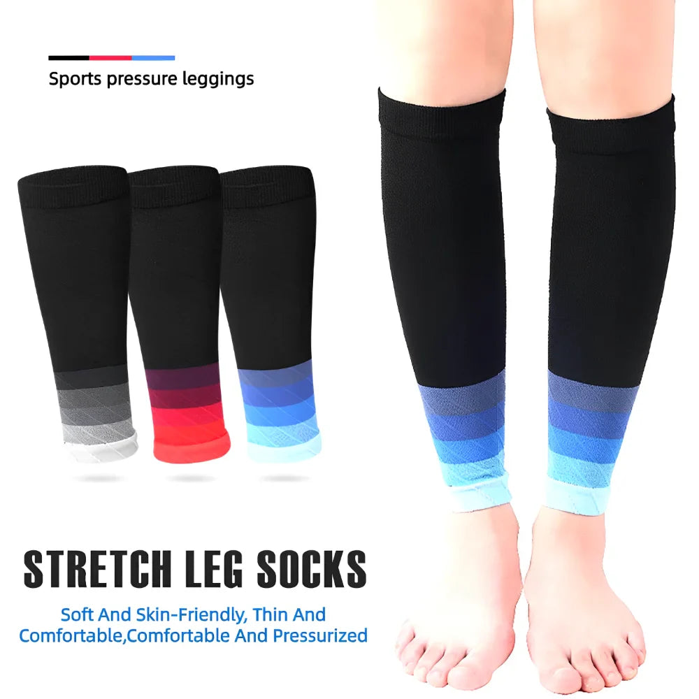 Calf Compression Sleeves - 20-30mmHg Running Leg Sleeves for Shin Splints, Varicose Veins & Fatigue Relief for Men & Women