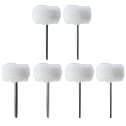 1-10pcs Mini 3mm Felt Polishing Brush – Sanding & Grinding Heads for Dremel Rotary Tool Jade Buffing