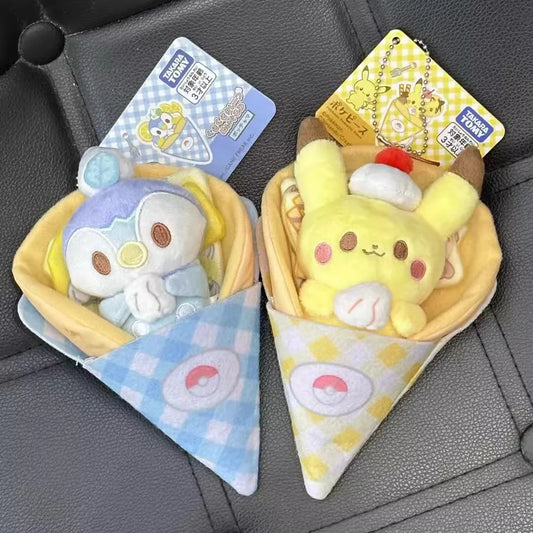 Kawaii Pokemon Plush Toys – Pikachu Pogaman Disassembly Pendant, Anime Character Dolls for Girls & Children, Christmas Gifts