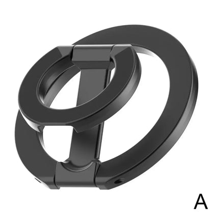 Magnetic Phone Ring Holder - 360° Rotating Foldable Dual-Sided Magnetic Stand for iPhone 17/16/15