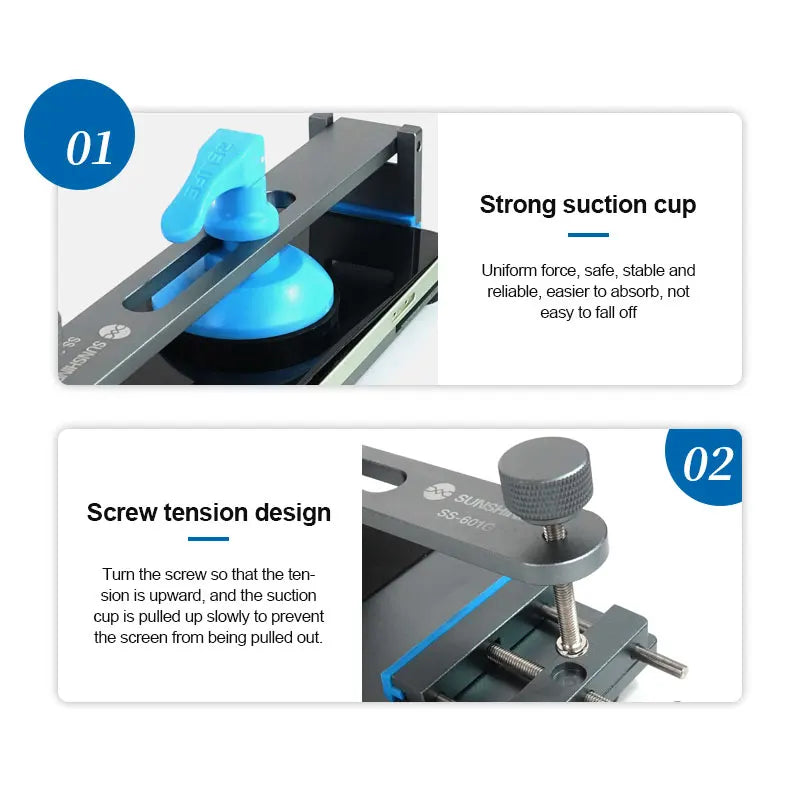 Efficient LCD Screen Separator SUNSHINE SS-601G - Rapid Heating, Free Clamping Fixture for Quick Mobile Phone Screen Removal