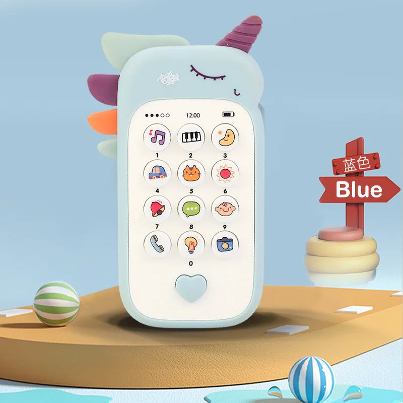 Baby Musical Phone Toy - Sound Telephone with Teether for Infants & Early Learning