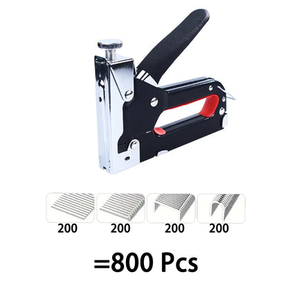 4-in-1 Nail & Staple Gun Kit — 4000 Staples, Multi-Purpose Tool for Wood, Fabric & DIY Home Repairs
