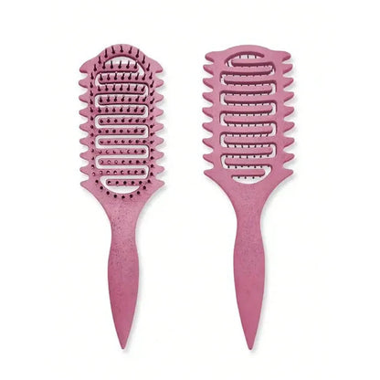 Curl Define Styling Brush - Hollow Detangling Comb for Wet Curly Hair Shaping & Styling
