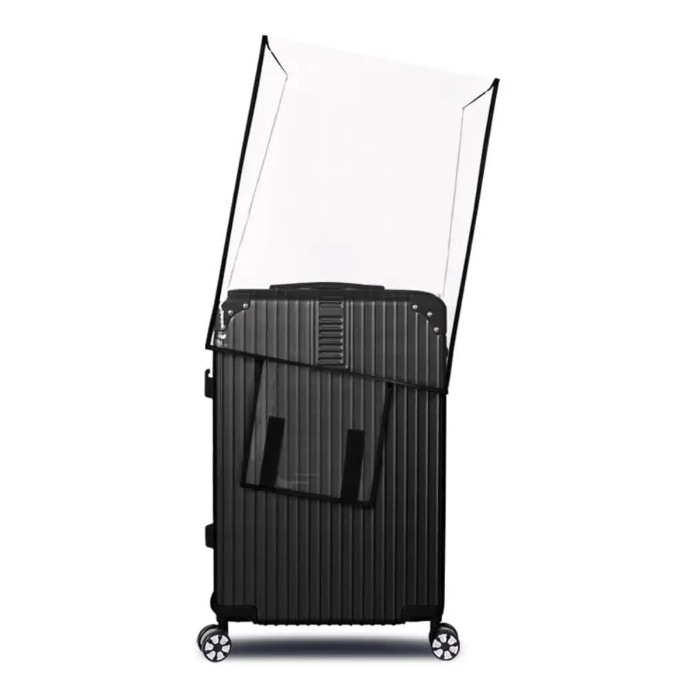 Transparent PVC Luggage Cover - Waterproof, Dustproof Suitcase Protector - Fashionable Travel Accessory