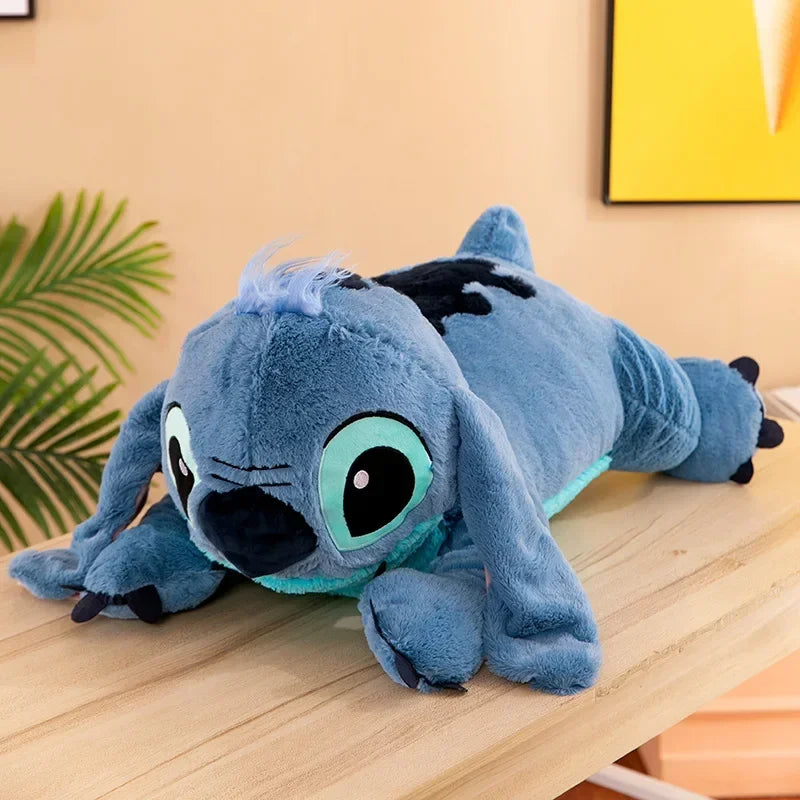 40cm Blue Stitch Plush Doll – Long Pillow Toy for Girls, Sleeping & Hugging Gift