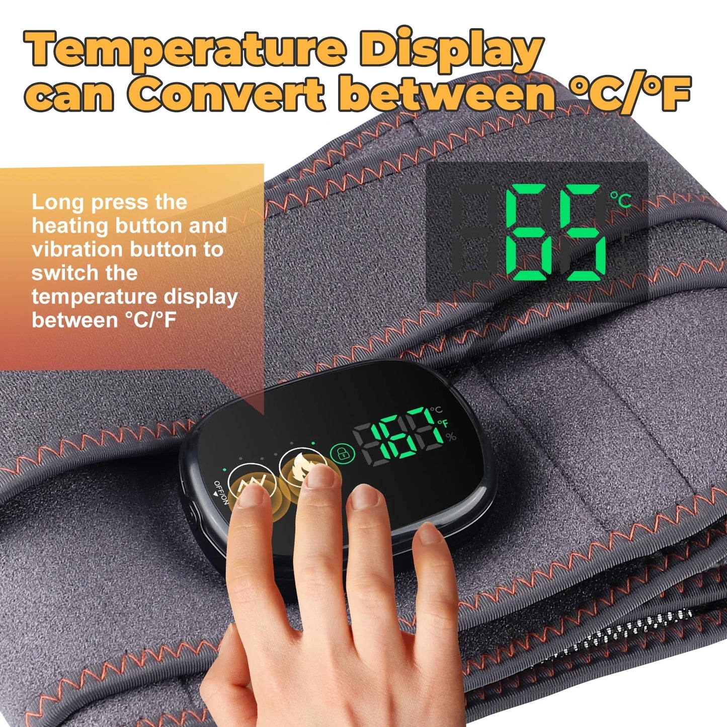 Heating Waist Massager Belt — Vibration & Inflatable Back Pad for Relaxation and Pain Relief