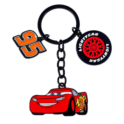 Disney Pixar Lightning McQueen Kawaii Keychain — Cars Cartoon Figure Backpack Pendant Cosplay Gift