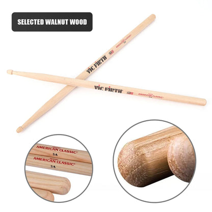 2PCS 5A/7A American Hickory Drumsticks – Jazz Mallets for Acoustic & Electronic Drums, Percussion Drum Sticks