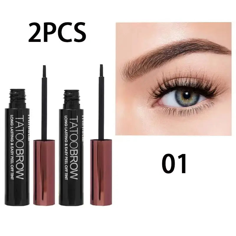 Peel-Off Eyebrow Tint Gel – Semi-Permanent Waterproof Brow Dye for Fuller, Defined & Long-Lasting Natural Looking Brows