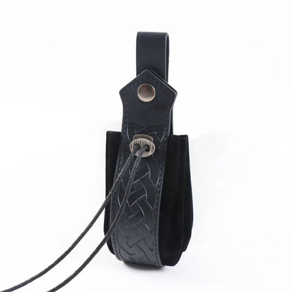 UYEE Medieval Vegvisir Knight Belt – PU Leather Waistband, Retro Renaissance Design for Men