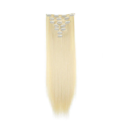 WIGSIN 24-Inch Straight Hair Extensions - 7-Piece Clip-In Synthetic Hair Set for Women