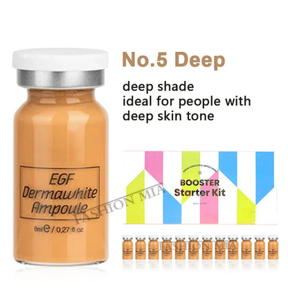 8ml BB Cream Glow Serum Ampoule – Niacinamide & Peptide Moisturizing Foundation with Hyaluronic Acid for Facial Skin Care