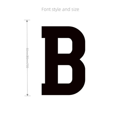 3D Mirror Acrylic Alphabet Wall Stickers – Black English Letters & Numbers for Personalized Door & Room Decor