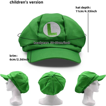 Anime Mario & Luigi Plush Hats — Kawaii Cappy, Princess Peach, Waluigi, Wario & Mushroom Stuffed Dolls, Birthday Gifts for Kids