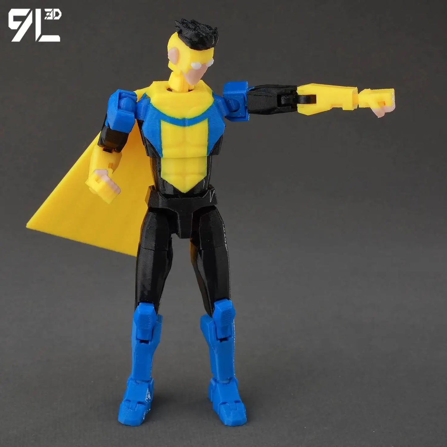 3D Printed Invincible 2.0 Superheroes Action Figures – Multi-Jointed Anime Toy Model Ornaments Gifts