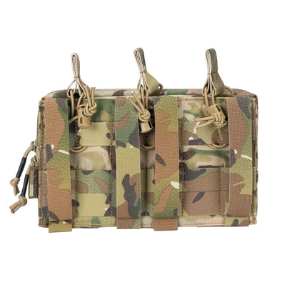 Tactical MOLLE Triple Magazine Pouch – Open-Top Universal Cartridge Holder & Accessories Bag