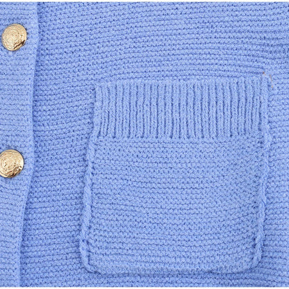 2025 New Women’s Knit Slim Mini Dress – Elegant Single-Breasted Solid Color Office & Daily Commuting Vestido