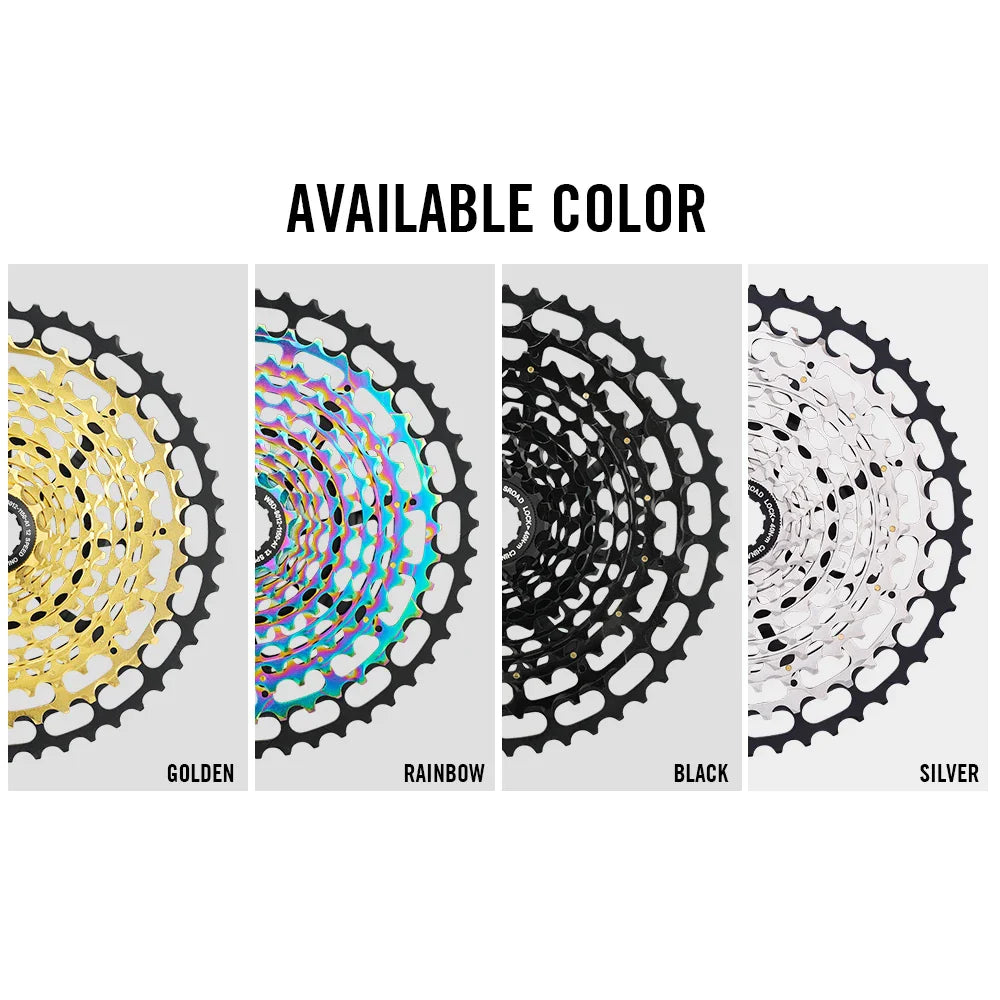 SPEDAO 12-Speed 10-50T Bicycle Cassette – 12V MTB Freewheel Sprocket for SX NX GX, XD & HG Compatible
