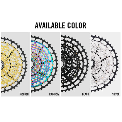 SPEDAO 12-Speed 10-50T Bicycle Cassette – 12V MTB Freewheel Sprocket for SX NX GX, XD & HG Compatible