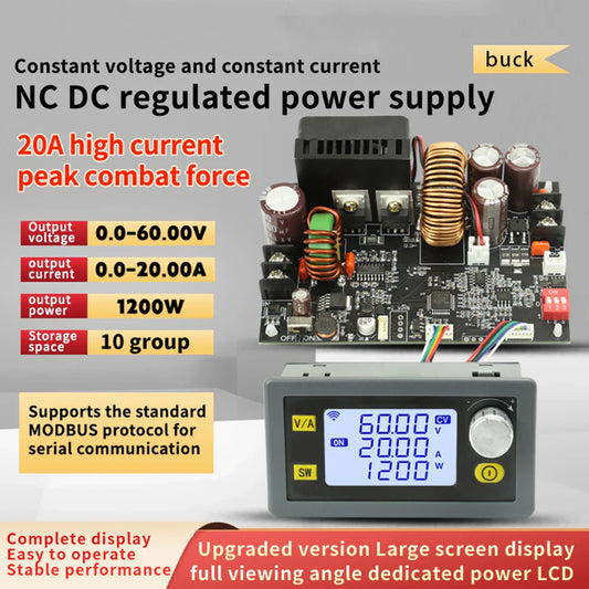 DC 6-70V XY6020L Buck Converter Module – Digital Step-Down Power Supply with Constant Voltage & Current Control