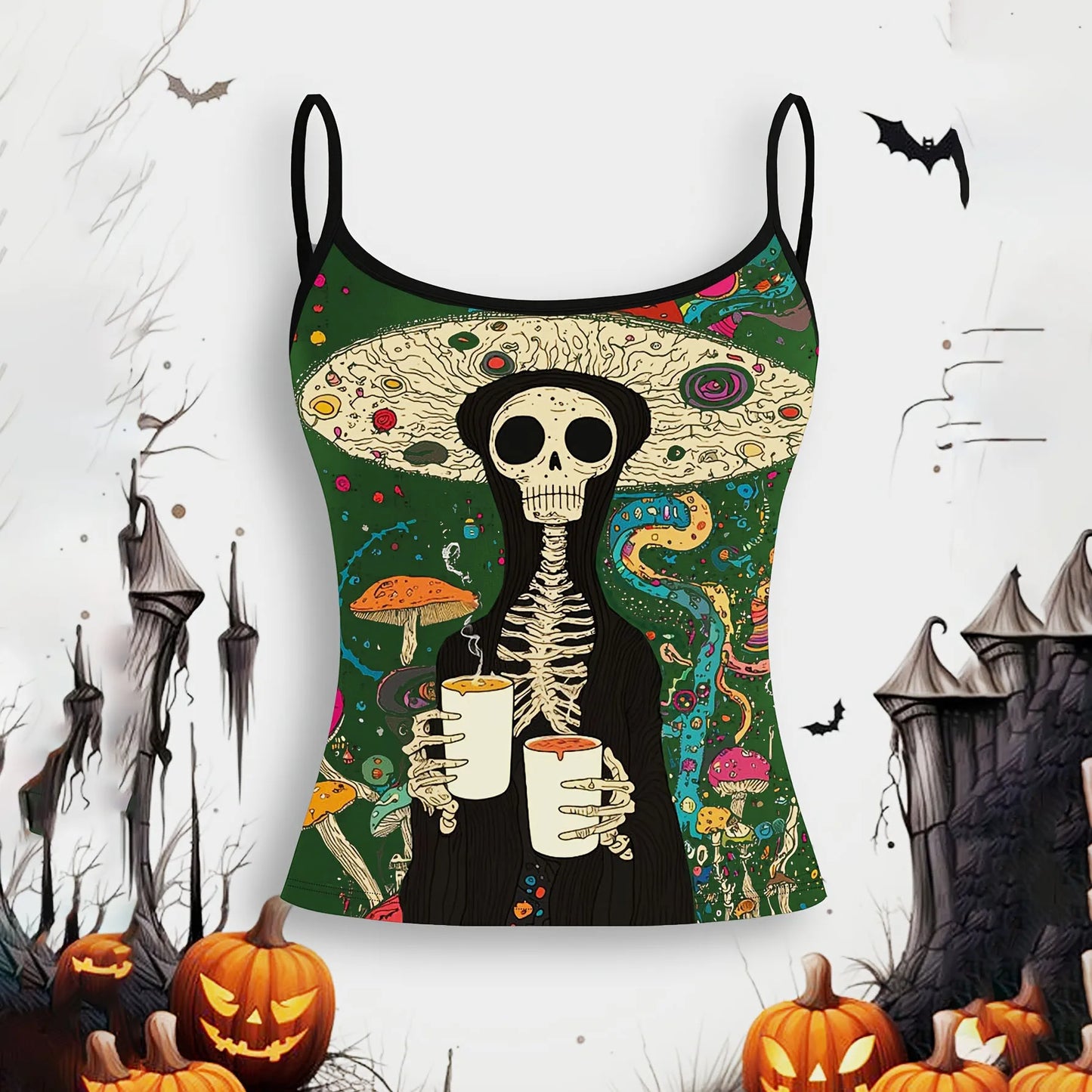 Women’s Slim Strap Tank Top – Breathable Summer Sleeveless Casual Top