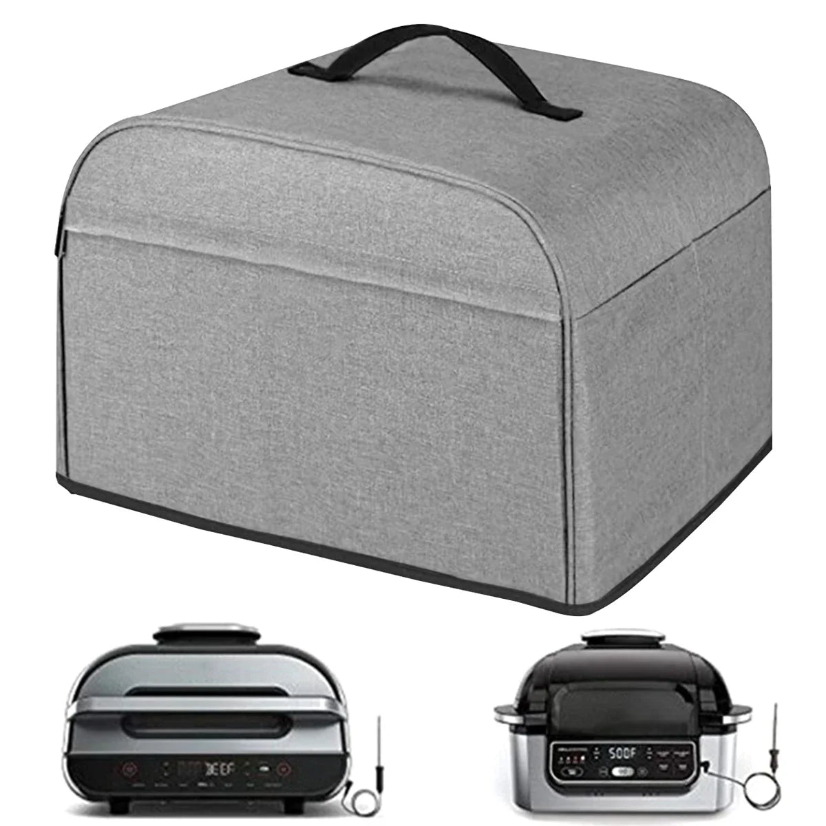 Durable Air Fryer Dust Cover Compatible with AG301, AG302, AG400 - Waterproof with Storage Pockets and Handle