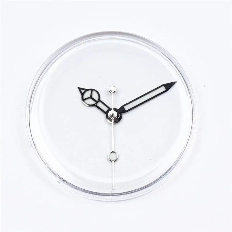 High-Quality Watch Hands – Polished Silver 12.5×12×8mm, C3 & BGW9 Green/Blue Luminous for NH35, NH36, NH34 Movements