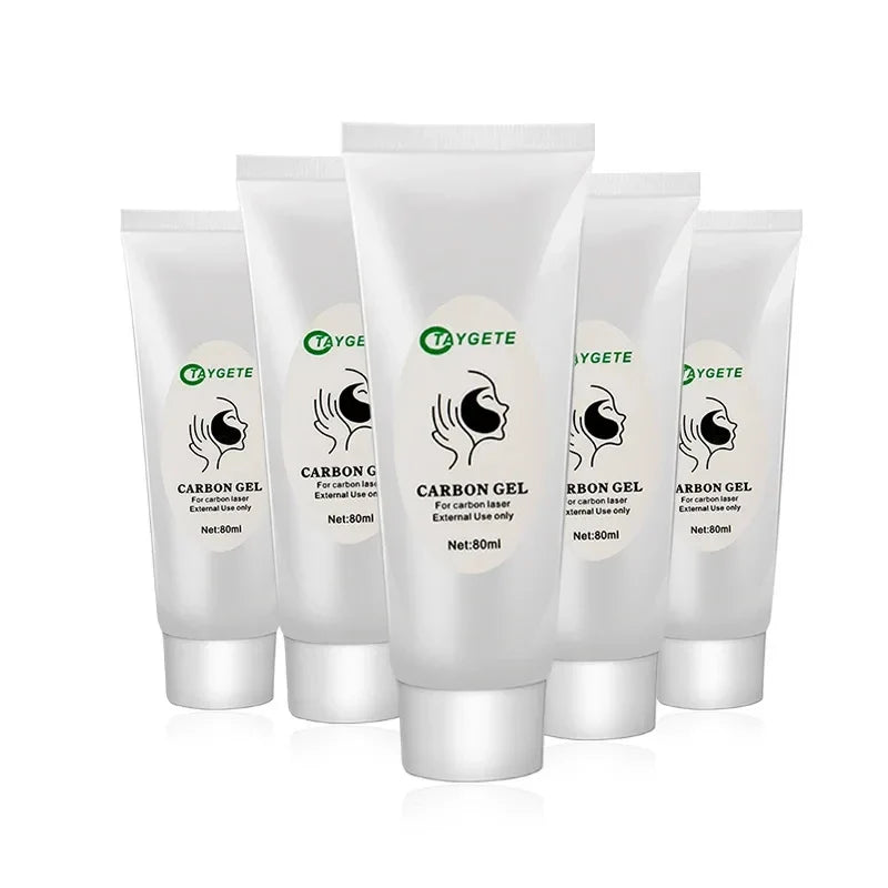 2/5Pcs Black Gel Carbon Mask for ND YAG Laser – Skin Whitening, Deep Cleansing & Facial Rejuvenation Cream